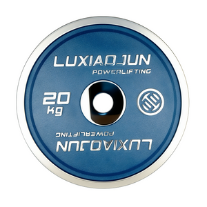 Luxiaojun India chrome powerlifting calibrated plates, 25 kg weightlifting equipment with durable chrome finish