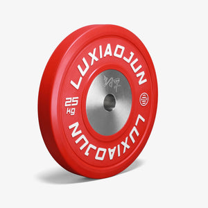 Luxiaojun India competition plates set with four durable, high-quality weight plates for fitness and strength training.